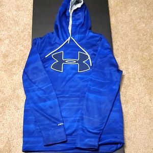 Dark and medium blue sweatshirt